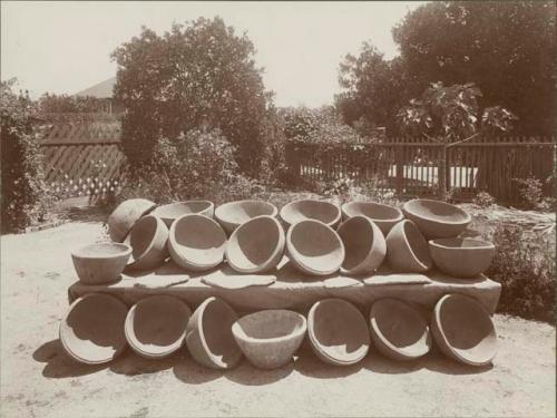 21 huge bowls chiseled out of sandstone