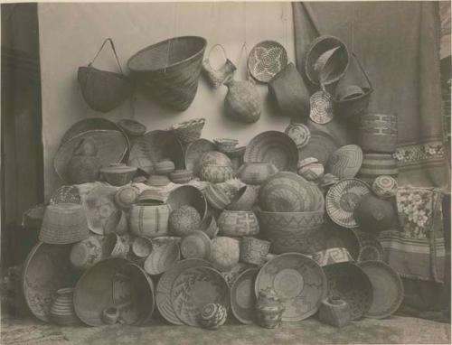 Indian baskets. Collection of Mrs. U.N. Masters