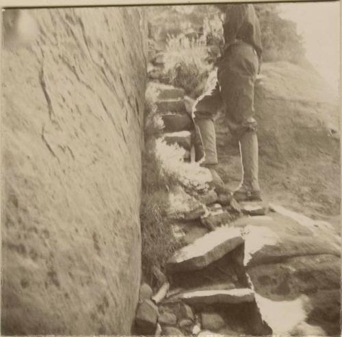 Steps between the Cliff Palace ruins