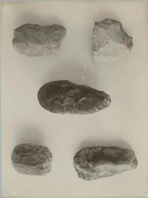 Lithic finds (axe / adze heads)