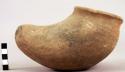 Earthen vase, shoe shape