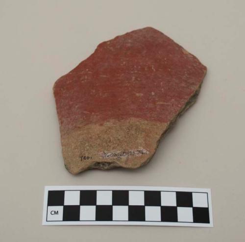 Ceramic, body sherd, Red-on-Natural Painted Ware, Craters
