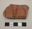 Ceramic, body sherd, Red-on-Natural Painted Ware, Basins, some incised
