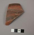 One of 15 trichrome potsherds