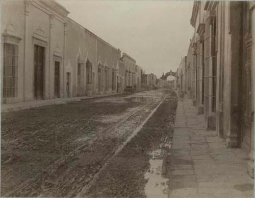 City gate and street