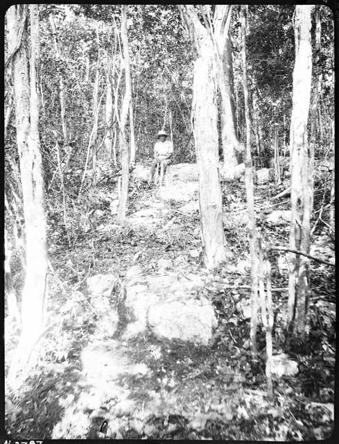 Ancient Quarries - showing sections of stone stilll in place