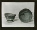 Pottery bowl and plate
