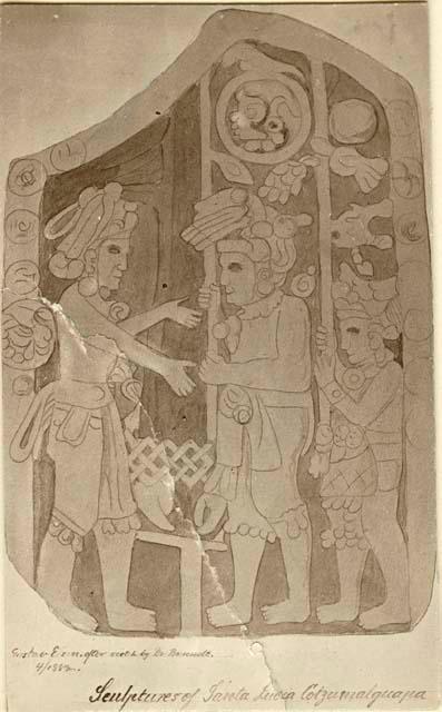 Illustrations of Sculptures from Santa Lucia Cotzumalguapa