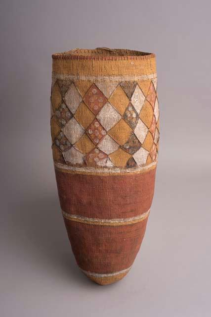 Man's basket, totemic design