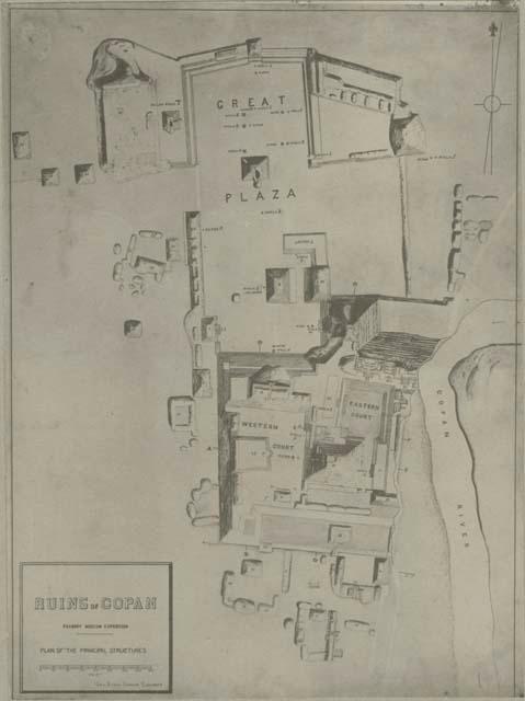 Plan of the Principal Structures of Copan