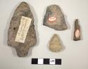 Stone arrowheads