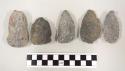 Rude and unfinished spear points