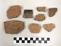 Fragments of pottery