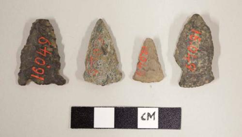 Stone arrowheads