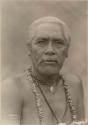 Samoan high chief or "Mata'afa"