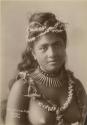 Samoan woman, studio portrait