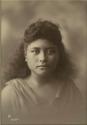 Samoan woman, studio portrait