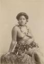 Samoan woman, posed portrait