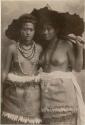 Samoan girls, studio portrait