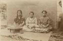 Three Samoan women seated for portrait