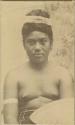 Samoan woman, studio portrait