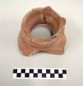 Neck sherd from a bisque clay vessel