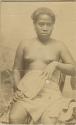 Samoan woman, studio portrait