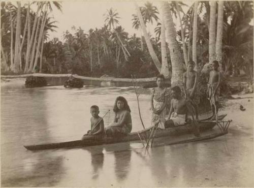 Group in boat