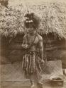 Samoan chief, posed portrait