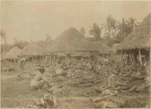 Large gathering, "Native Feast"