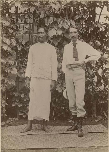 R. L. Stevenson and Tuimaleaci'ifano, portrait