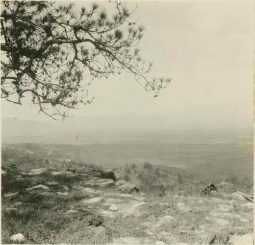 Panoramic view taken from extreme southwest corner