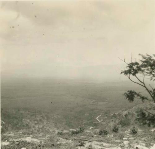 Panoramic view taken from extreme southwest corner