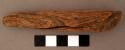 Wooden (ironwood) handle, probably for stone knife. l: 10.4 cm.