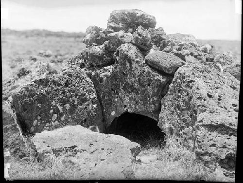 Ruin of stone house