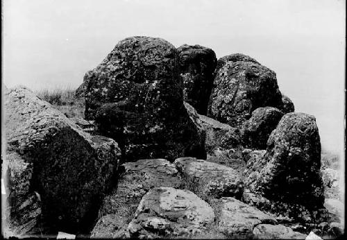 Carved stones