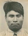 Frontal facial portrait of a Mixtec man