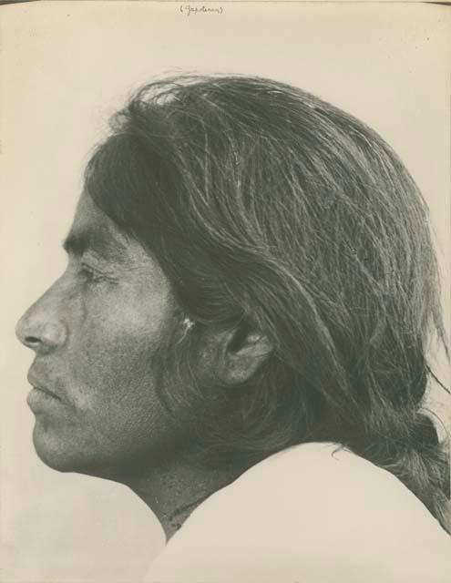 Profile portrait of Zapotec woman