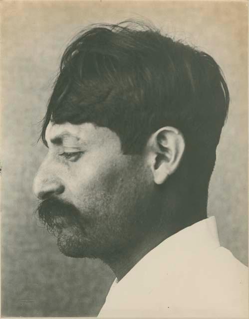 Profile portrait of a Zapotec man