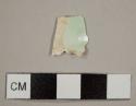 Creamware sherd with light green decoration