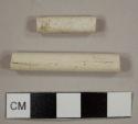 Two white pipe stems, 5/64