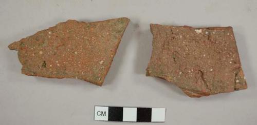 Brick tiles, possibly roofing tiles