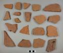 Brick tile fragments, possibly roof tiles