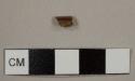 Nottingham-type stoneware sherd, rim sherd, possibly to a mug