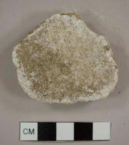 White mortar, soft clump