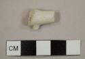 Kaolin/White ball clay pipe stem and stump fragment; 5/65 in bore diameter