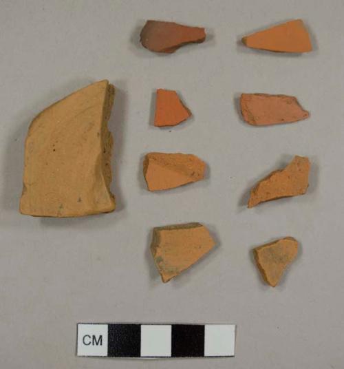 Unglazed red earthenware sherds