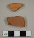 Unglazed red earthenware sherds