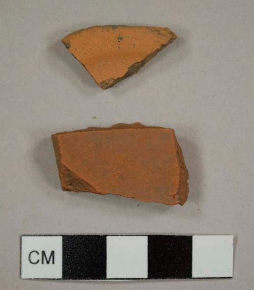 Unglazed red earthenware sherds