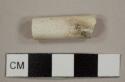 Kaolin/White ball clay pipe stem fragment, 5/64 in bore